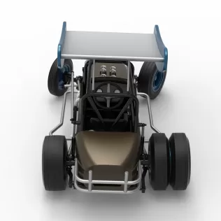 Vintage Winged Supermodified for Dirt while turning V2 1:25 - Model thumbnail 17