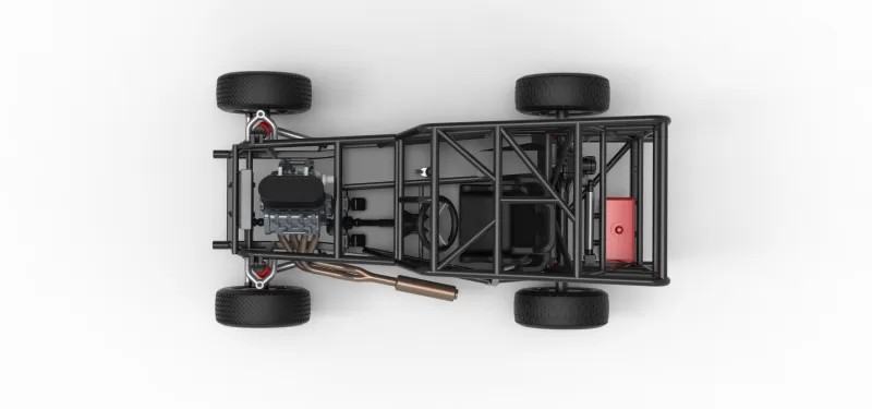 Dwarf car Base Scale 1:25 - Model preview 11