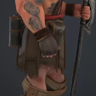 Orc mit grosser axt - Model thumbnail 2