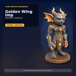 Stylized Mythic Character Pack – Kitbash High-Poly Collection - Model thumbnail 6