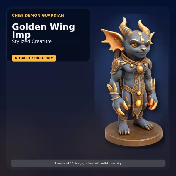 Stylized Mythic Character Pack – Kitbash High-Poly Collection - Model preview 6