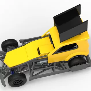 New Zealand Superstock car Version 5 Scale 1:25 - Model thumbnail 4