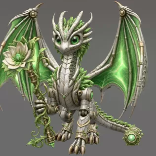 Verdant Arcane Dragon STL File for 3D Print - Model thumbnail 6
