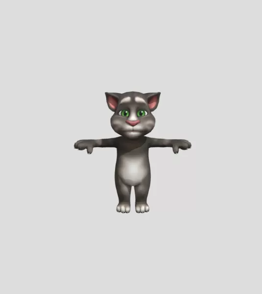 Talking Tom HeadpokefallL - Model preview 1