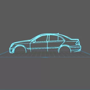 Mercedes - E55 AMG Wall Art