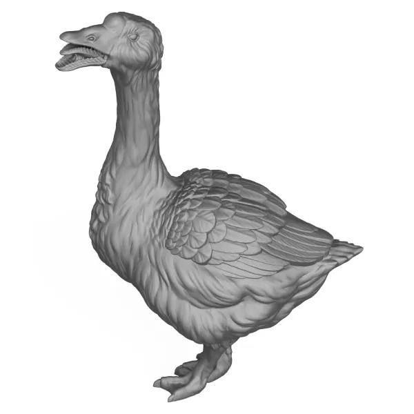 3D Printable Goose Bird Standing Pose - Model preview 6