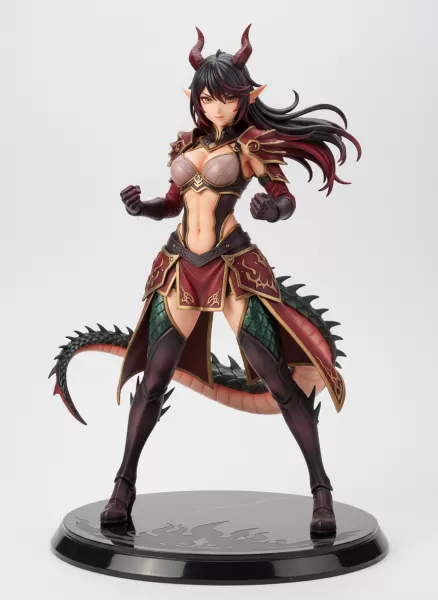 Modelo de chica dragón kemonomimi - Model preview 1