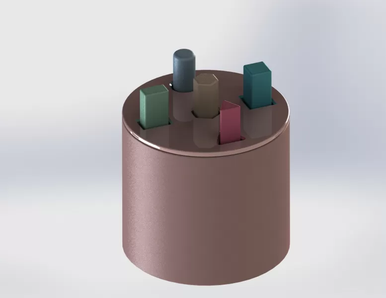 Interaktive Montessori Shape Color Sorter Set - Model preview 1