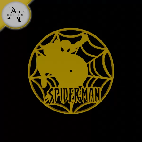 Spiderman - Marvel - Silhouette - 2D Wall Art Decor - Model preview 1