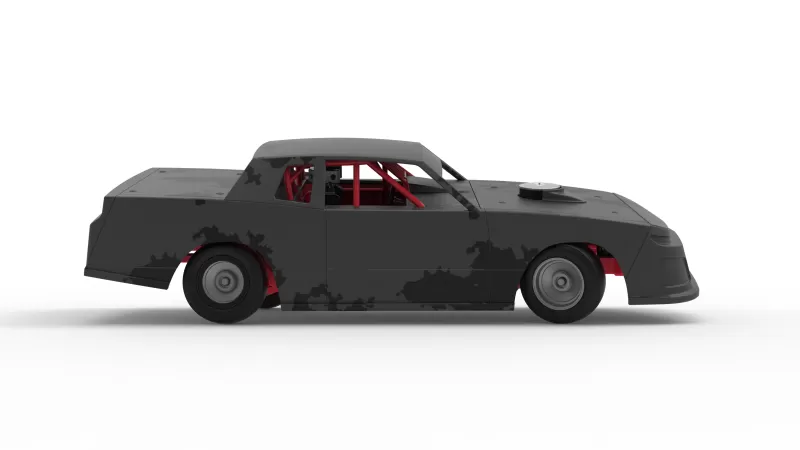 IMCA Stock car while turning Scale 1:25 - Model preview 22