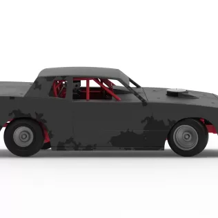 IMCA Stock car while turning Scale 1:25 - Model thumbnail 22