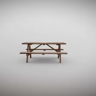PICNIC TABLE - Model thumbnail 2