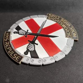 HMS Repulse 42nd Squadron Unit Wall Plaque - Model thumbnail 3