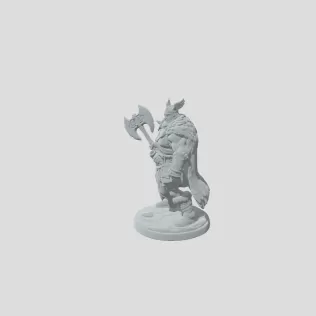 Frostbound Berserker with Battle Axe - Model thumbnail 2
