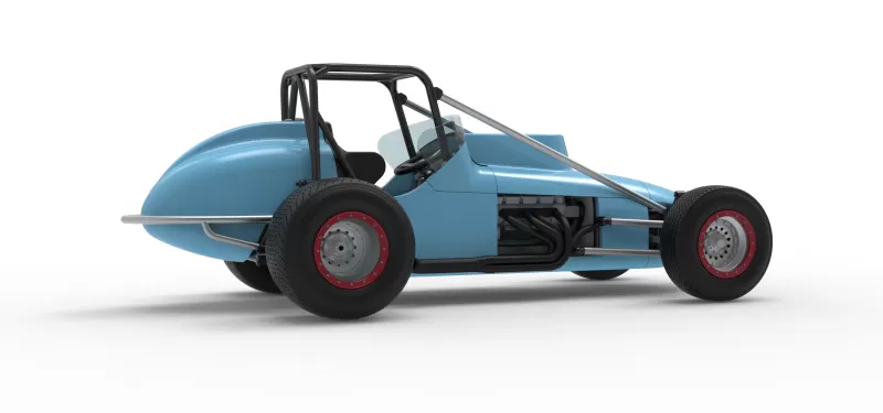 Dirt Silver Crown Champ car Scale 1:25 - Model preview 21