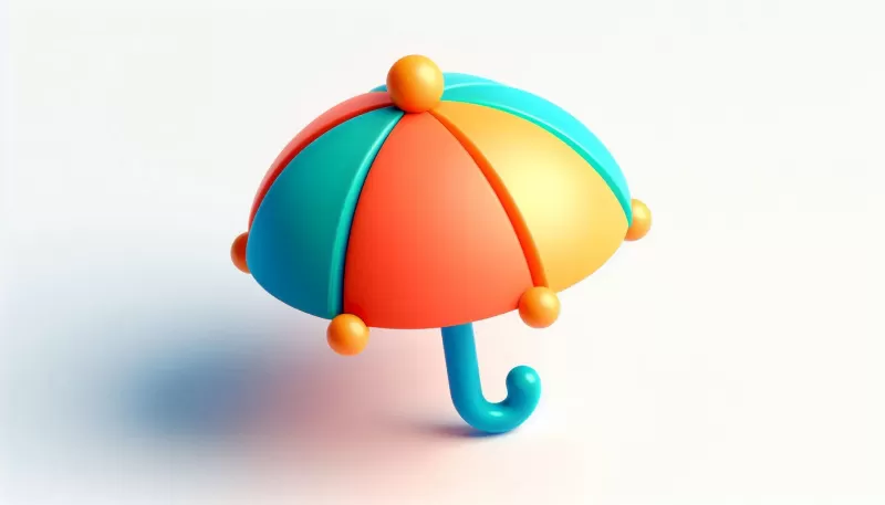 3D Printable Umbrella Model STL - Model preview 1