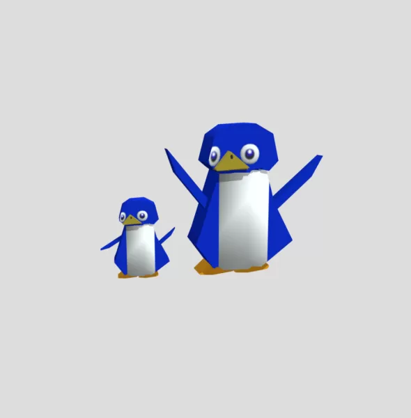 N64 Penguins - Model preview 1