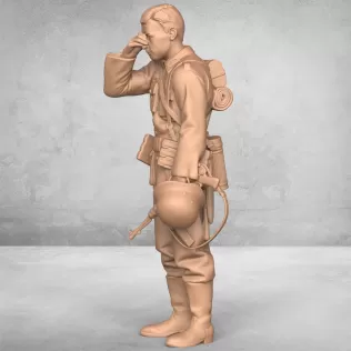 Disappointed Army Soldier - Model thumbnail 3