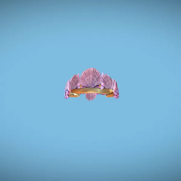 Summer Crown with Seashells And Starfish - Model preview 3