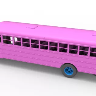 School bus for Figure 8 racing Version 2 Scale 1:25 - Model thumbnail 12