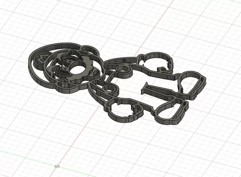 Silhouette de Mario - Model preview 2