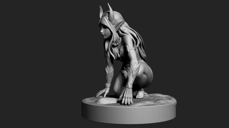 Night elf girl - Model preview 2