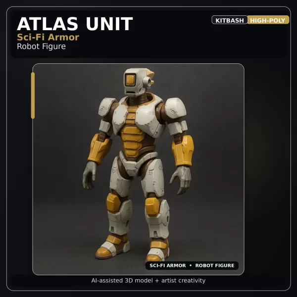 Creature & Mecha Collection – High-Poly Kitbash Character Pack - Model preview 8