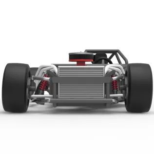 Vintage Asphalt Outlaw Super late model Base Scale 1:25 - Model thumbnail 7