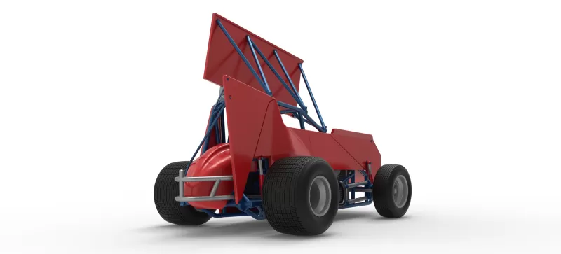 Winged Sprint car Version 2 Scale 1:25 - Model preview 19
