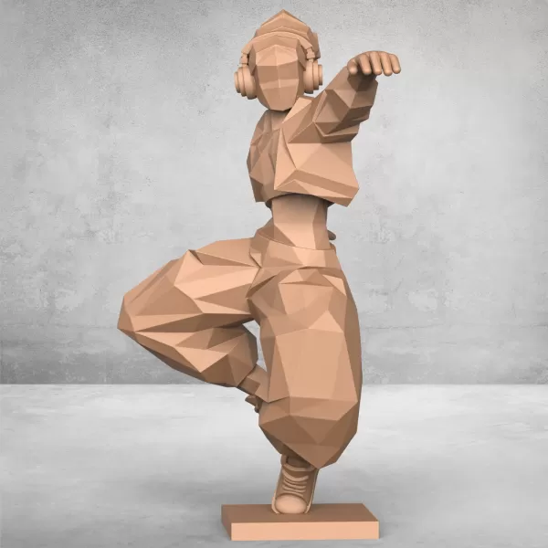 Dancing Girl Statue - Model preview 4
