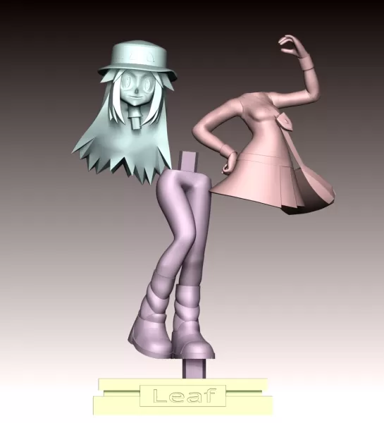 Leaf - Pokemon - Model preview 10