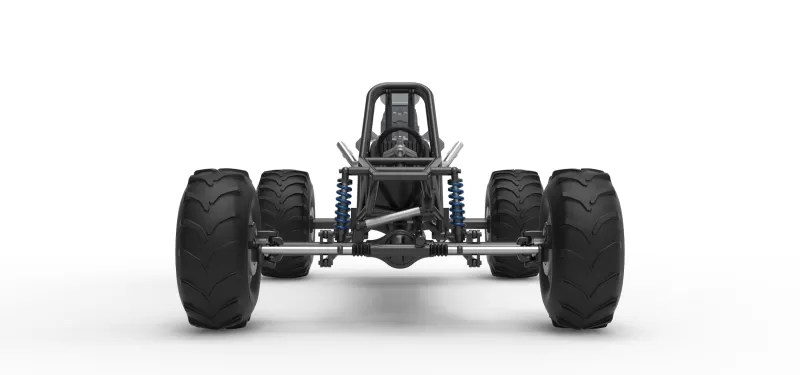 Vintage Mud dragster Base Scale 1:25 - Model preview 7
