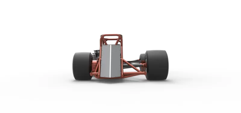 Supermodified front engine race car Base Version 3 Scale 1:25 - Model preview 16