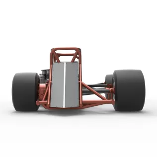 Supermodified front engine race car Base Version 3 Scale 1:25 - Model thumbnail 16