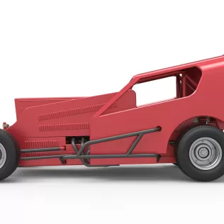 Vintage Dirt Modified stock car Version 4 Scale 1:25 - Model thumbnail 9