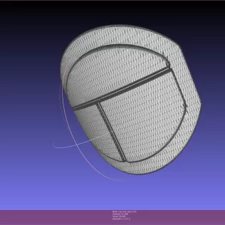Star Wars The Mandalorian Cara Dune Shin Armor - Model thumbnail 3