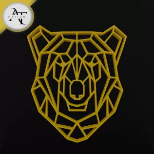 Bear - Geometric - 2D Wall Art Decor