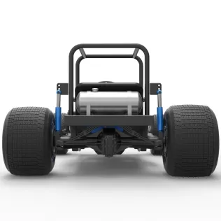 Vintage Dirt Supermodified stock car Base Scale 1:25 - Model thumbnail 16