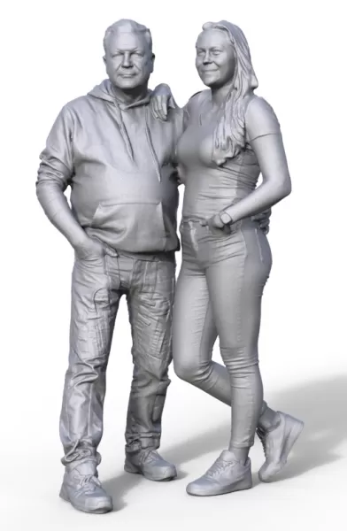 Figure for ship model passenger girl friend - Model preview 2