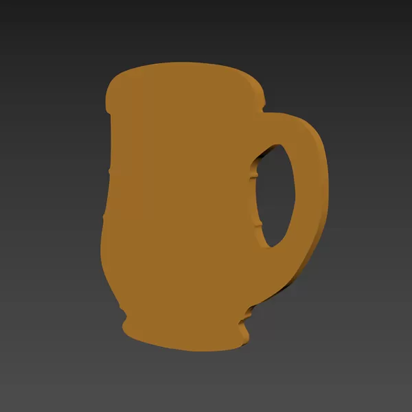 Beer Mug 3D print model - Model preview 4