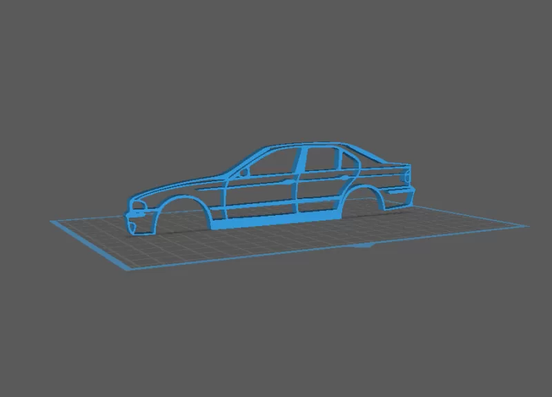 BMW - E39 Wall Art - Model preview 1