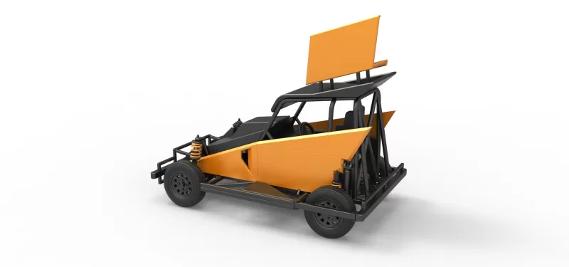 New Zealand Ministock car Version 2 Scale 1:25 - Model preview 12
