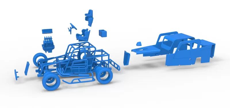 Dwarf car Version 2 Scale 1:25 - Model preview 28