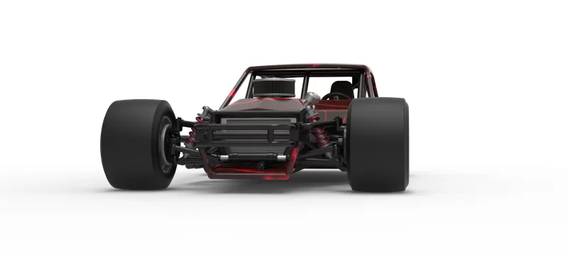 Vintage Asphalt Modified stock car V13 Scale 1:25 - Model preview 6