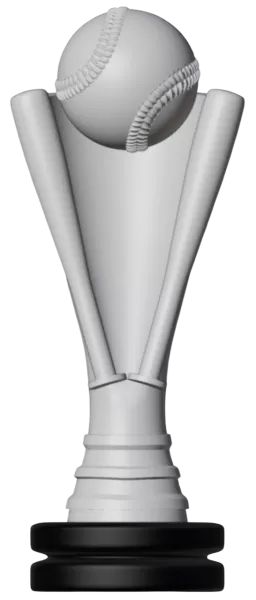 3D BASEBALL TROPHY READY TO PRINT - Model preview 5