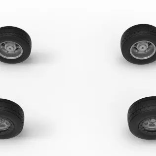 Wheel Set of Mod Lite Race car Version 2 Scale 1:25 - Model thumbnail 4