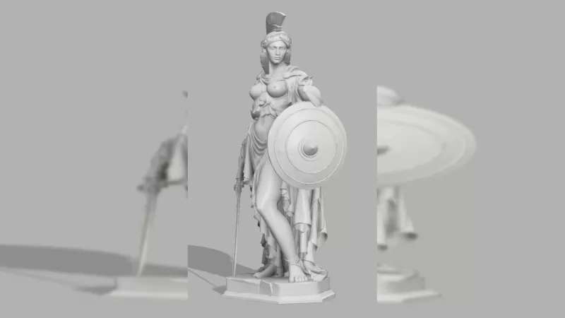 Athena - Warrior Goddess - Model preview 4