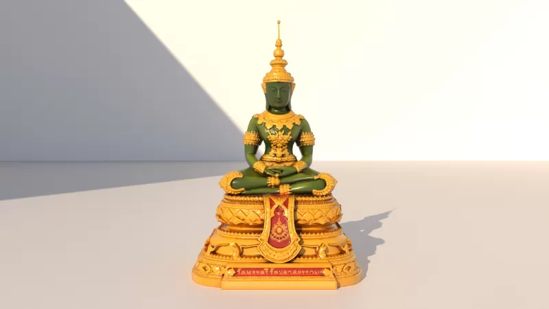 Emerald Thai Buddha - Model preview 1