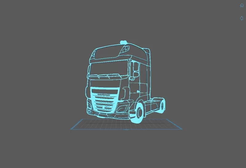 Truck - DAF Wall Art - Model preview 1
