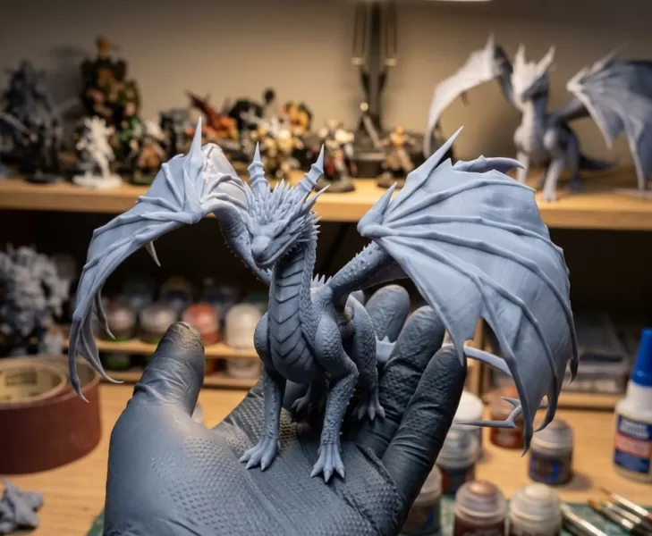 mystic ice dragon - Model preview 1